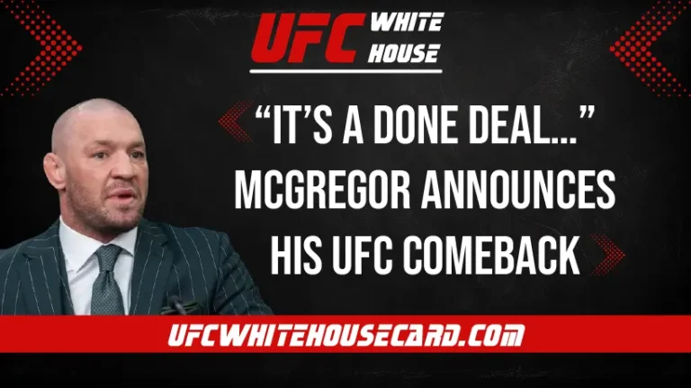 “It’s a done deal…”-McGregor-Announces-His-UFC-Comeback